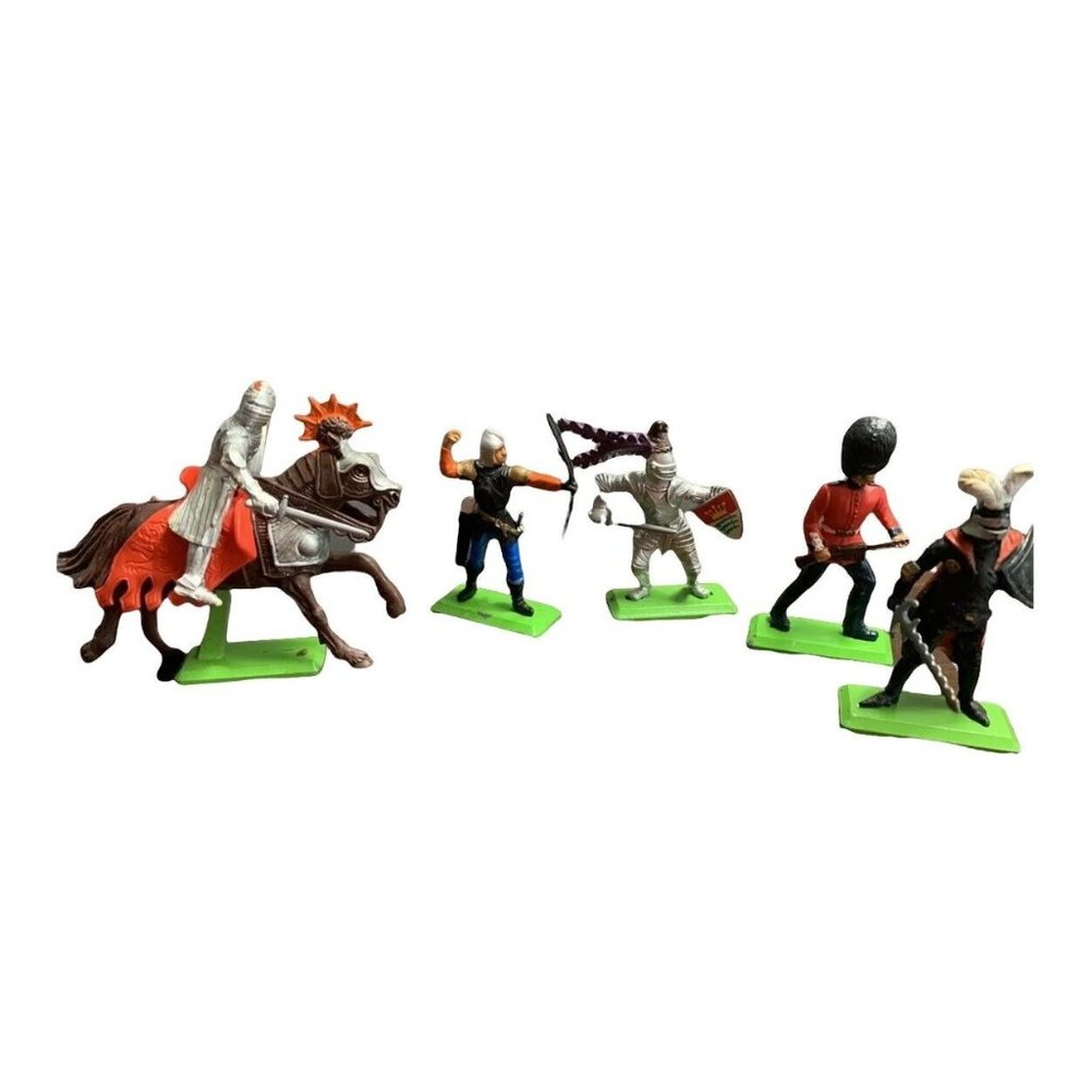 Vintage 1971 Set of 6 Britains Deetail Confederate Civil War Cavalry:  ENGLAND